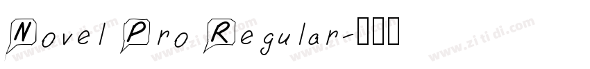 Novel Pro Regular字体转换